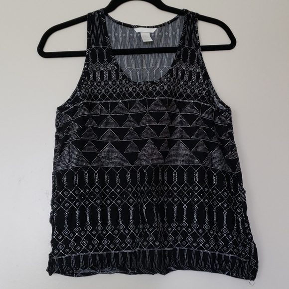H&M - Patterned Sleeveless Top - Picture 1 of 3